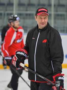 Тренировка "Авангарда" перед матчем с "Югрой"