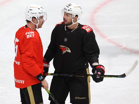 Тренировка «Авангарда» перед матчем во Владивостоке