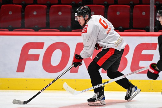 Тренировка «Авангарда» перед матчем с «Барысом»