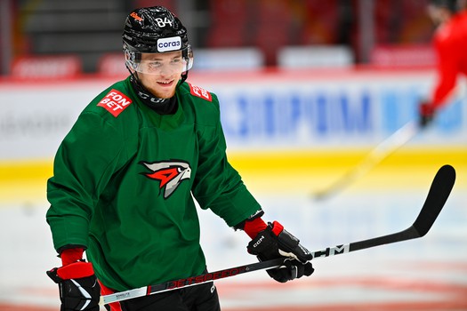 Раскатка «Авангарда» перед матчем с «Адмиралом»