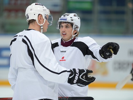 Раскатка "Авангарда" в Екатеринбурге перед матчем с "Автомобилистом" 19 сентября 2013