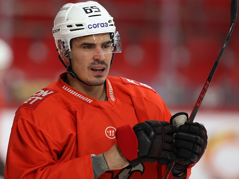 Раскатка «Авангарда» перед матчем в Екатеринбурге