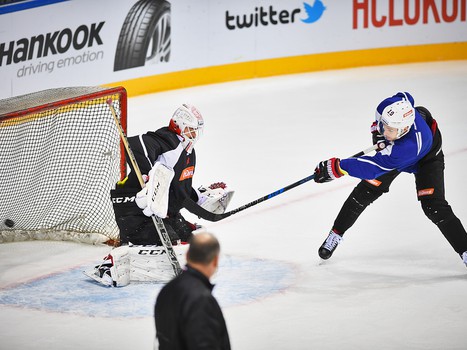 Раскатка "Авангарда" перед выездным матчем с "Локомотивом"