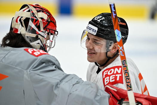 Раскатка «Авангарда» перед матчем с «Барысом»
