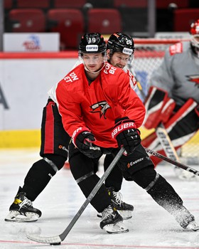 Раскатка «Авангарда» перед первым матчем серии с «Сибирью»