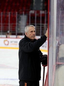 Тренировка «Авангарда» перед матчем в Екатеринбурге