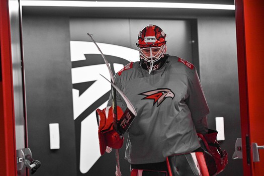 Раскатка «Авангарда» перед матчем с московским «Динамо»