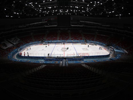 Раскатка «Авангарда» перед матчем в Сочи