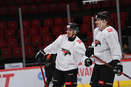 Раскатка «Авангарда» перед матчем с «Адмиралом»