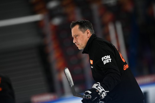 Раскатка «Авангарда» перед матчем в Магнитогорске