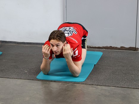 Тренировка «Авангарда» перед вторым матчем серии с «Ак Барсом»