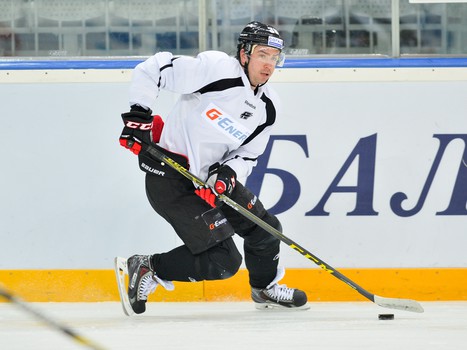 Раскатка "Авангарда" перед домашним матчем с "Северсталью"