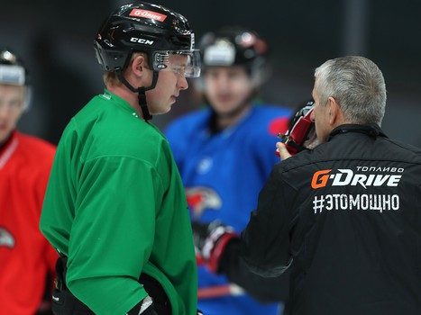 Раскатка «Авангарда» перед матчем против СКА