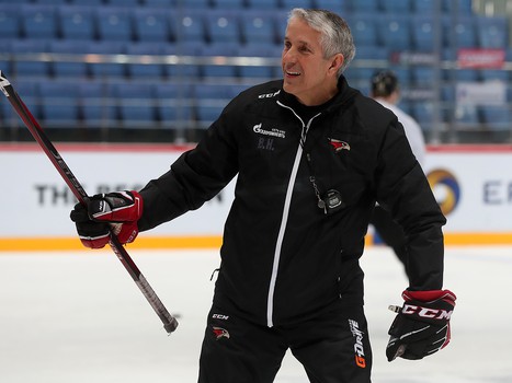 Раскатка «Авангарда» перед матчем со «Спартаком»