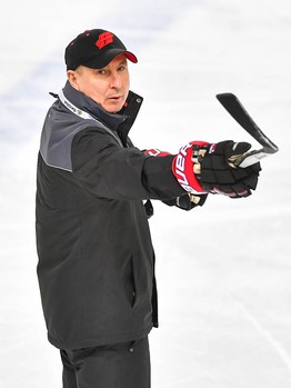 Раскатка "Авангарда" перед матчем с "Салаватом Юлаевым"