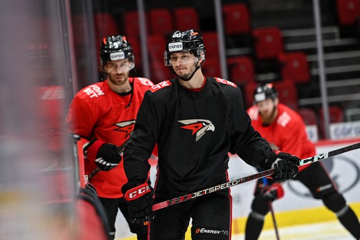 Раскатка «Авангарда» перед матчем с минским «Динамо»