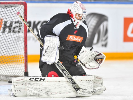 Раскатка "Авангарда" перед матчем с "Витязем"