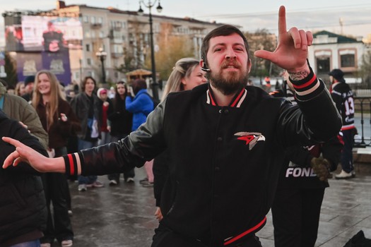 Фан-зона «Авангарда» на Пешеходном Любинском