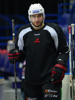 Раскатка "Авангарда" в Казани перед матчем с "Ак Барсом" 15 сентября 2013