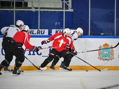 Раскатка "Авангарда" перед выездным матчем с "Ладой"