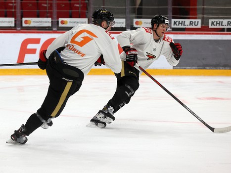 Раскатка «Авангарда» перед матчем с «Металлургом»