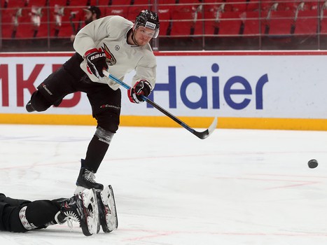 Раскатка «Авангарда» перед матчем с «Адмиралом»