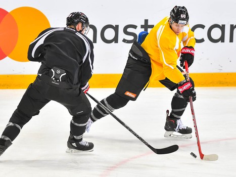 Раскатка "Авангарда" перед матчем с "Ак Барсом"