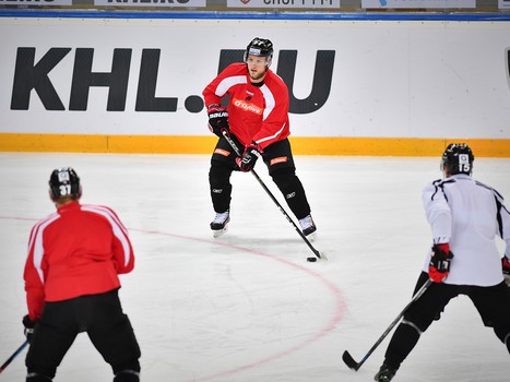 Раскатка "Авангарда" перед матчем со СКА