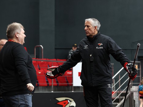 Раскатка «Авангарда» перед матчем с «Витязем»