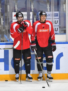 Тренировка "Авангарда" в Ярославле перед матчем с "Торпедо" НН