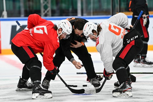 Раскатка «Авангарда» перед первым матчем финала Востока с «Ак Барсом»