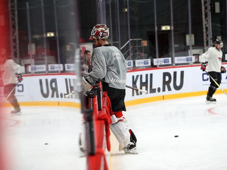 Раскатка «Авангарда» перед матчем с «Салаватом Юлаевым»