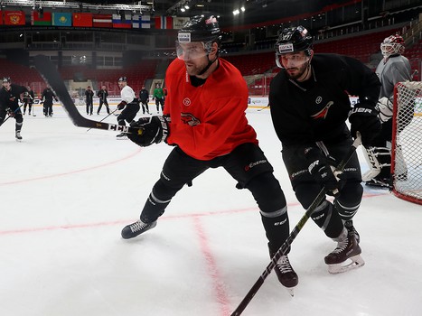 Раскатка «Авангарда» перед матчем с «Куньлунь РС»