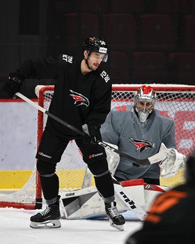 Раскатка «Авангарда» перед матчем с ХК «Сочи»