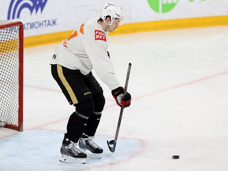 Тренировка «Авангарда» перед пятым матчем серии в Магнитогорске