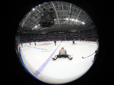 Раскатка «Авангарда» перед юбилейным матчем с «Ак Барсом»