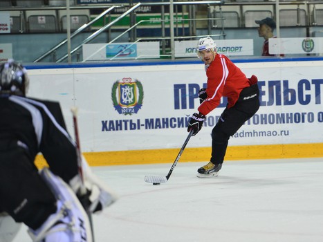 Тренировка "Авангарда" в Ханты-Мансийске