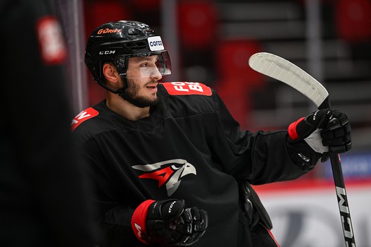 Раскатка «Авангарда» перед матчем с «Витязем»