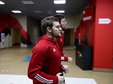 Открытая тренировка «Авангарда» перед домашними матчами финала Кубка Гагарина