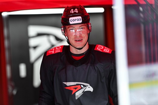 Раскатка «Авангарда» перед матчем с московским «Динамо»