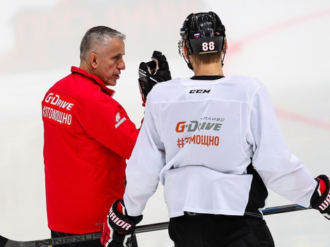 Раскатка «Авангарда» перед матчем с «Куньлунь Ред Стар»