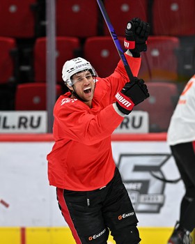 Тренировка «Авангарда» на старте паузы в чемпионате