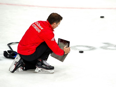 Раскатка «Авангарда» перед матчем со «Слованом»