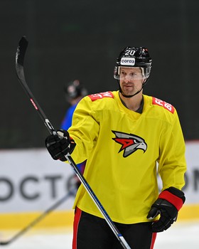 Тренировка «Авангарда» перед матчем с «Металлургом»