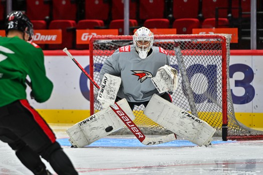 Раскатка «Авангарда» перед матчем с «Металлургом»