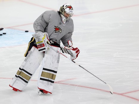 Раскатка «Авангарда» перед матчем в Магнитогорске