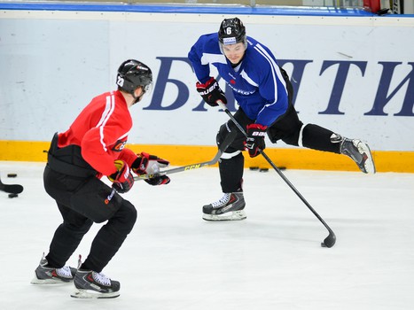 04.04.2016. Тренировка "Авангарда" на льду "Арены Омск"