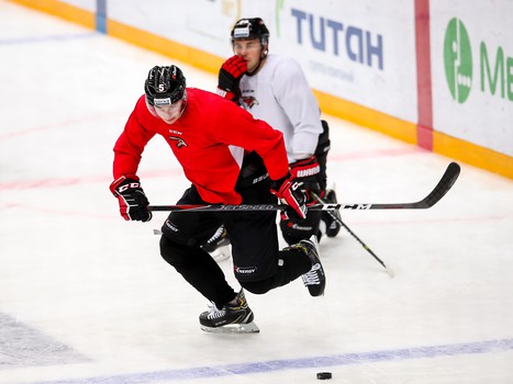 Раскатка «Авангарда» перед матчем с «Автомобилистом»