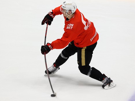 Раскатка «Авангарда» перед матчем в Хабаровске