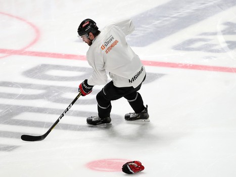 Раскатка «Авангарда» перед матчем с «Барысом»